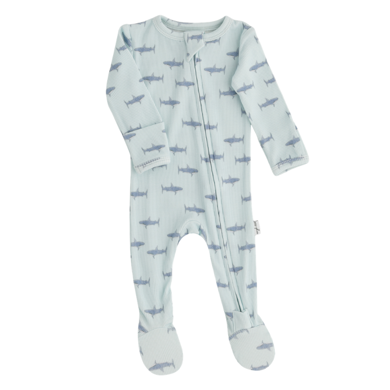 Cotton Ribbed Footed Sleepers