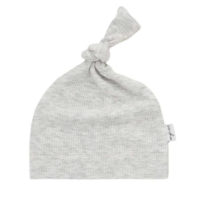 Cotton Ribbed Knot Hats - Solids