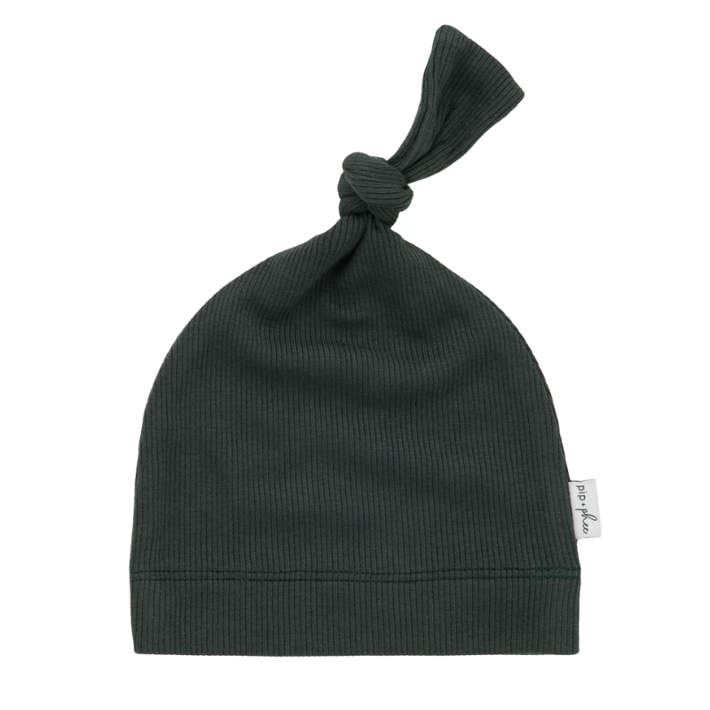 Cotton Ribbed Knot Hats - Solids