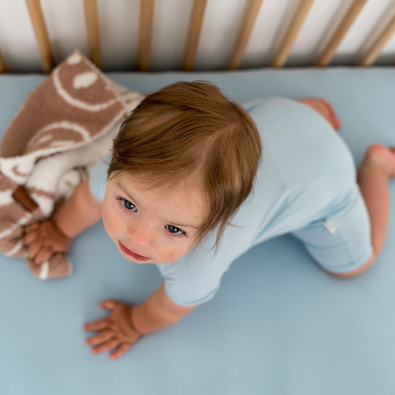 Bamboo Short Sleeve Playsuits - Solids