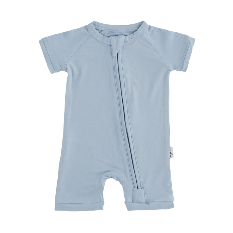 Bamboo Short Sleeve Playsuits - Solids