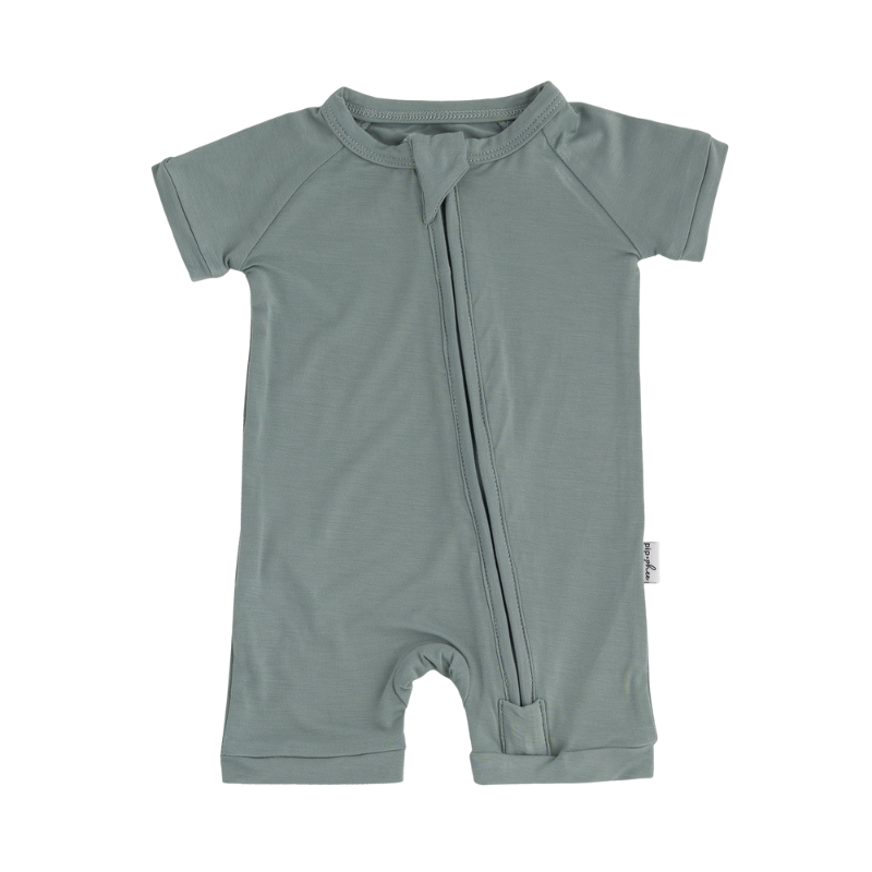 Bamboo Short Sleeve Playsuits - Solids