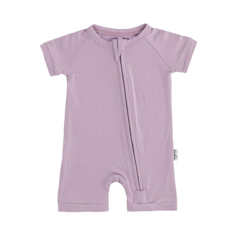 Bamboo Short Sleeve Playsuits - Solids