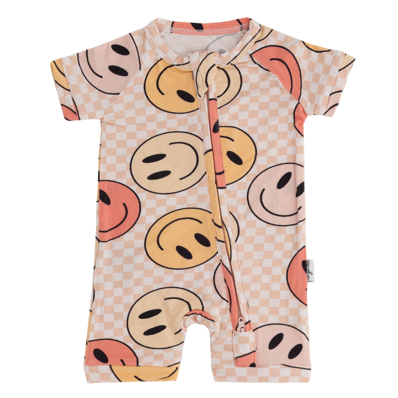 Bamboo Short Sleeve Playsuits - Prints