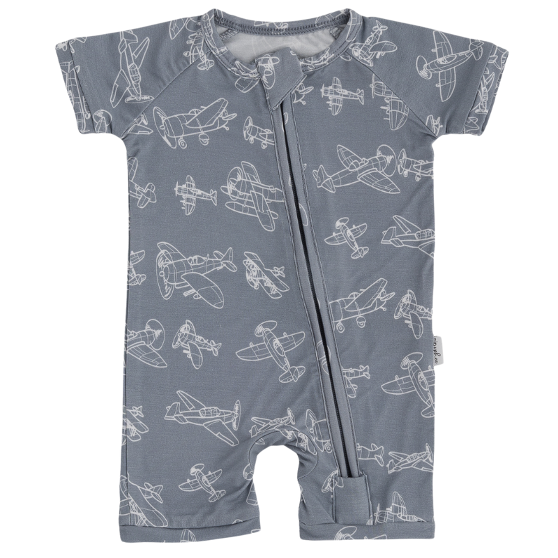 Bamboo Short Sleeve Playsuits - Prints (OVERSTOCK)