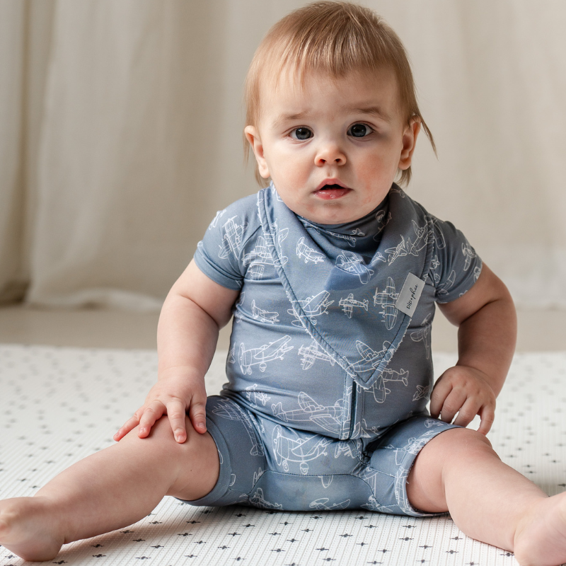Bamboo Short Sleeve Playsuits - Prints (OVERSTOCK)