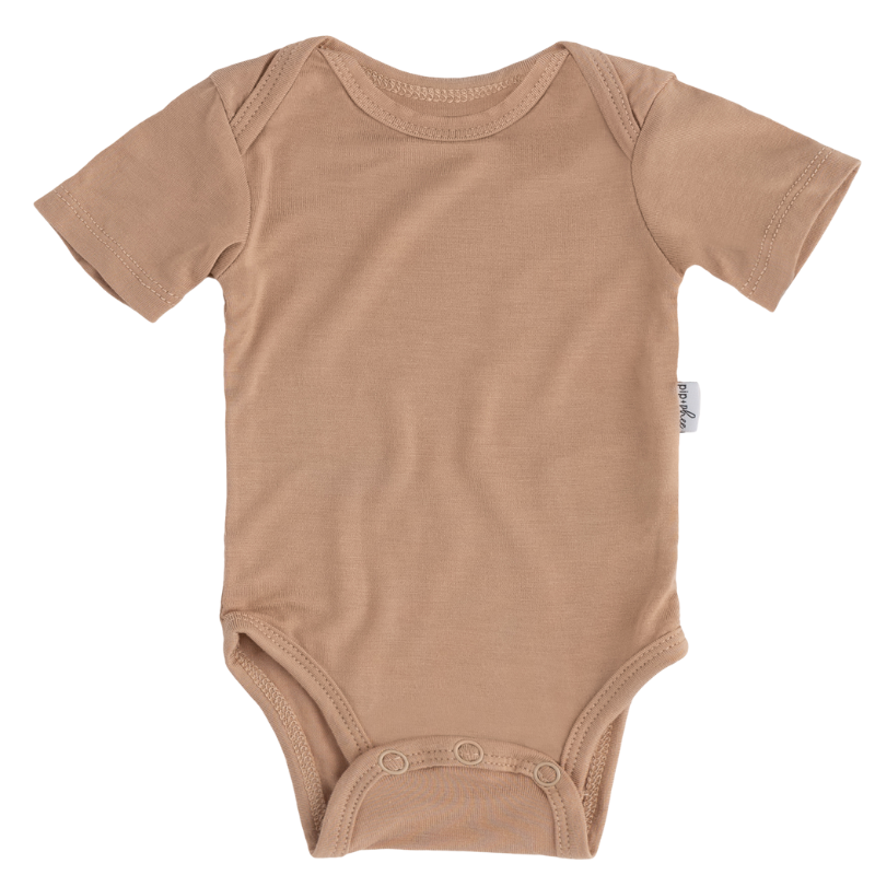 Bamboo Short Sleeve Bodysuits - Solids