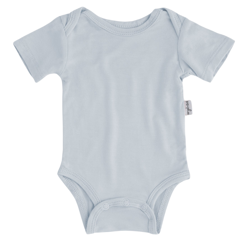 Bamboo Short Sleeve Bodysuits - Solids