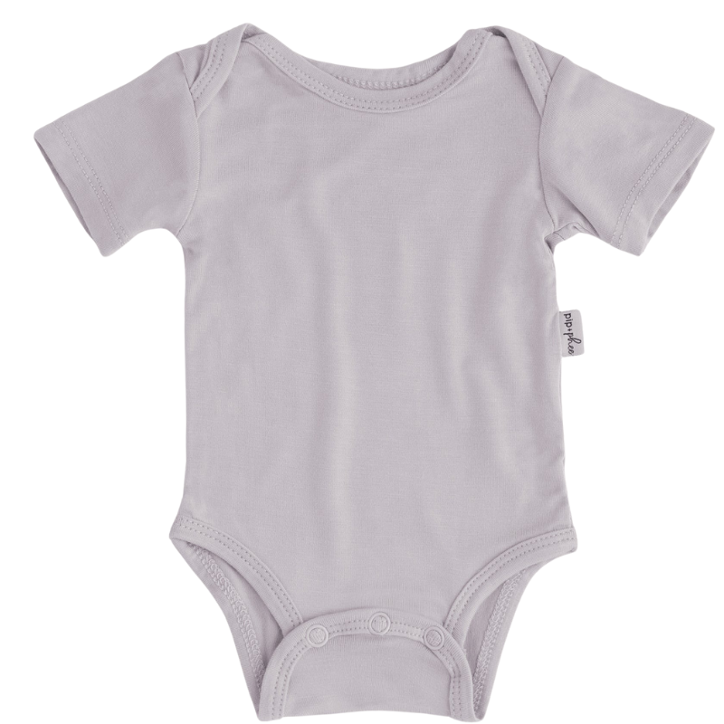 Bamboo Short Sleeve Bodysuits - Solids