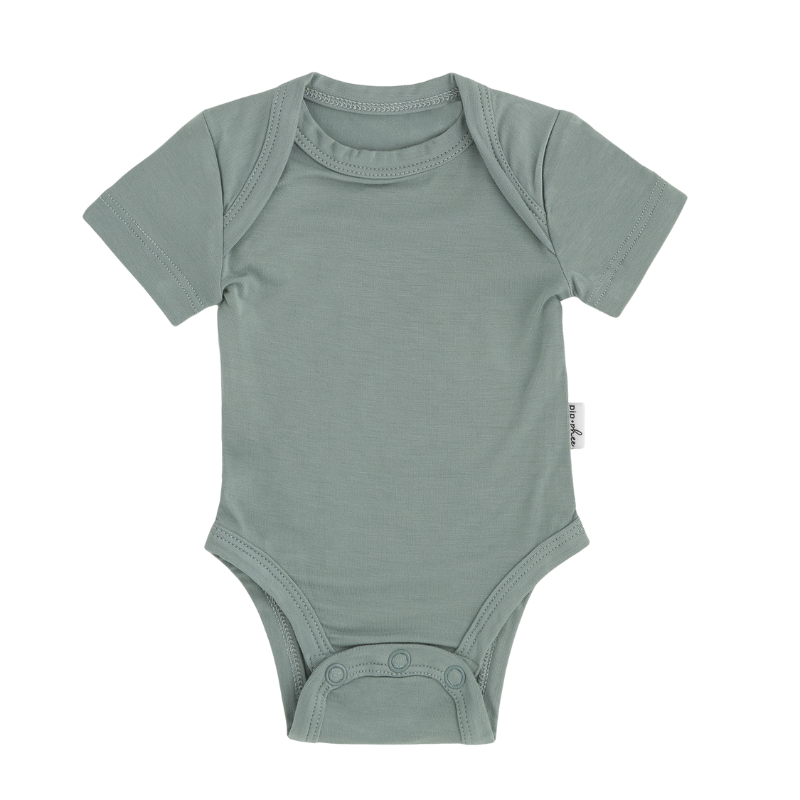 Bamboo Short Sleeve Bodysuits - Solids
