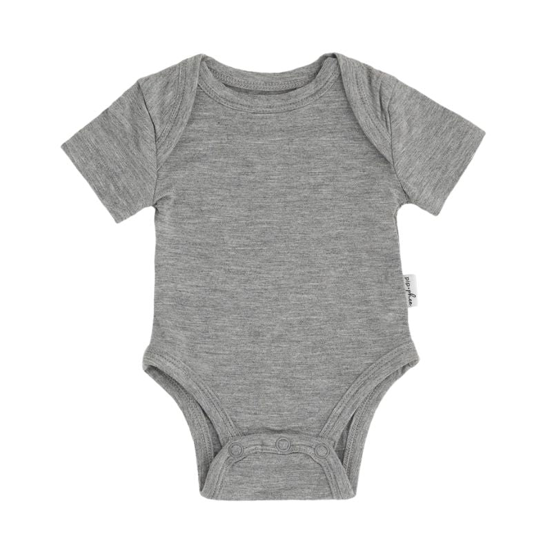 Bamboo Short Sleeve Bodysuits - Solids