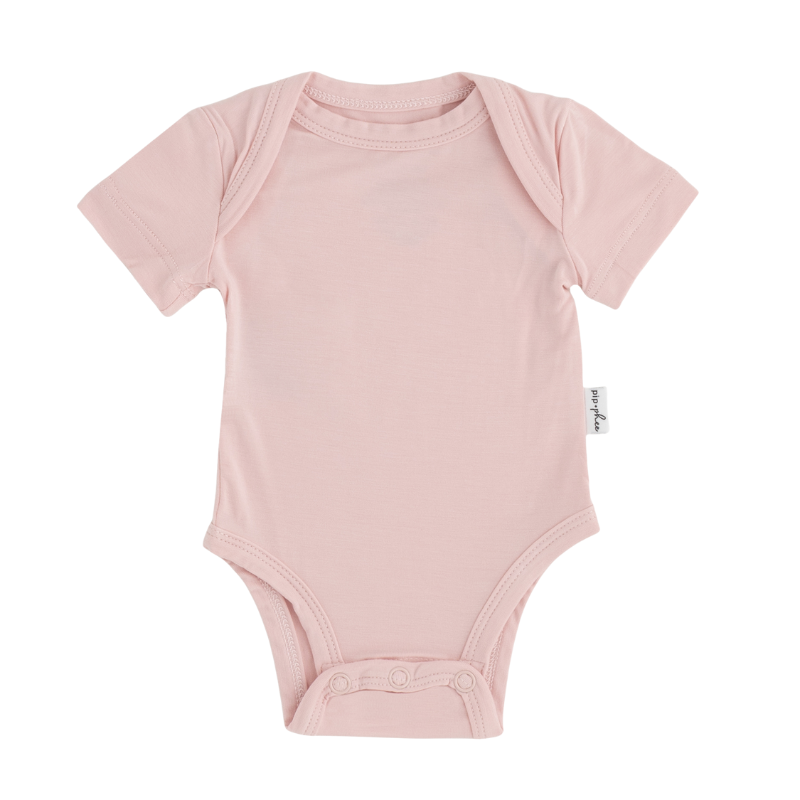 Bamboo Short Sleeve Bodysuits - Solids
