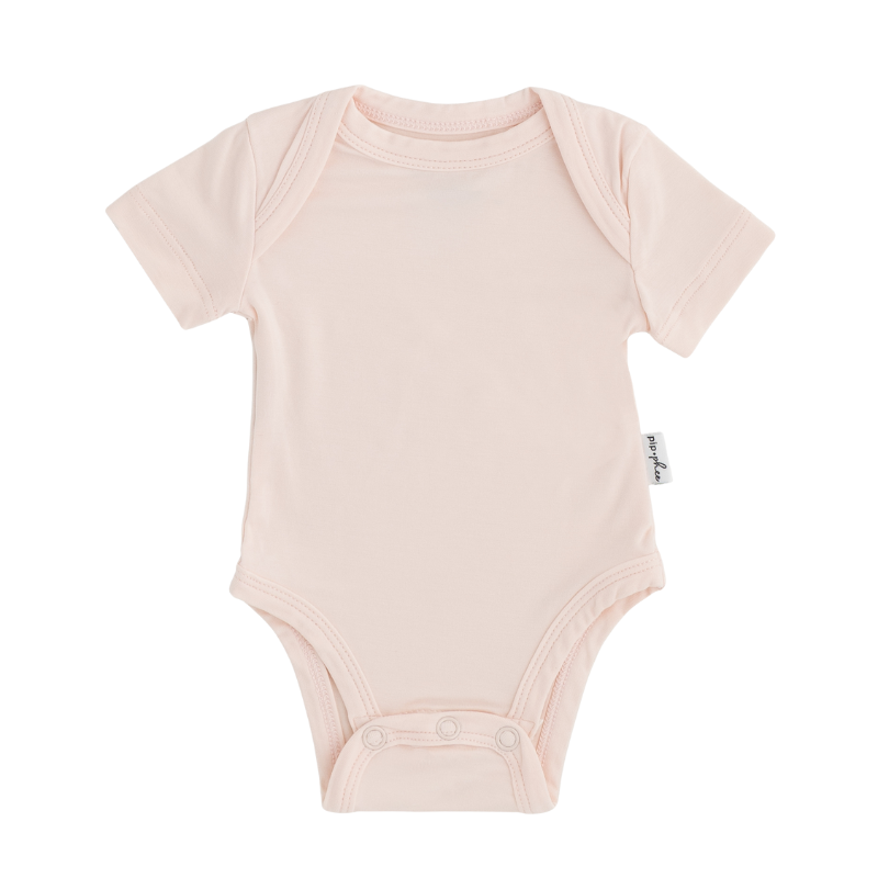 Bamboo Short Sleeve Bodysuits - Solids