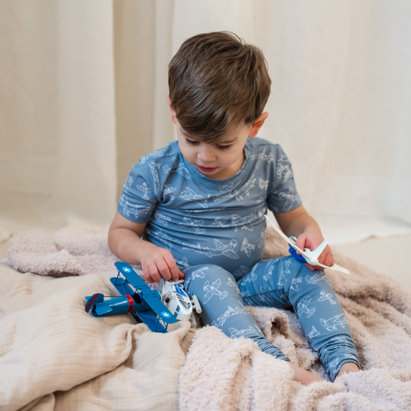 Bamboo Short Sleeve 2-Piece Pajama Set