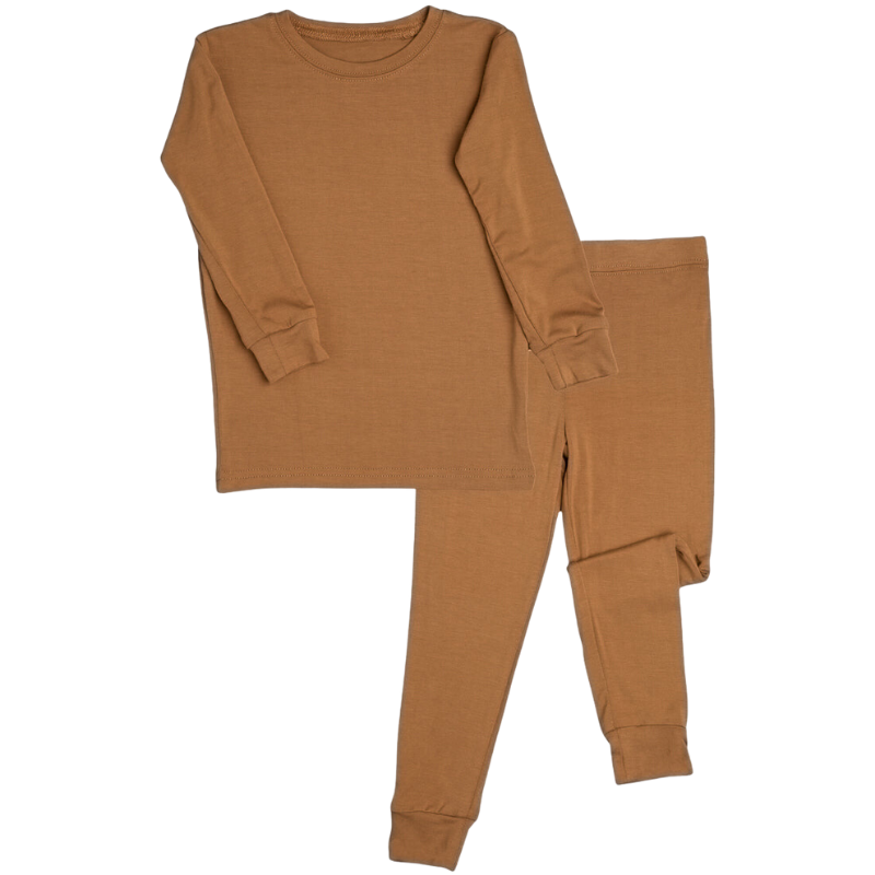 2 Piece Long Sleeve Bamboo Set - Solids (OVERSTOCK)