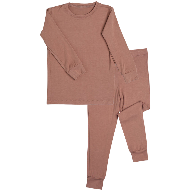 2 Piece Long Sleeve Bamboo Set - Solids (OVERSTOCK)