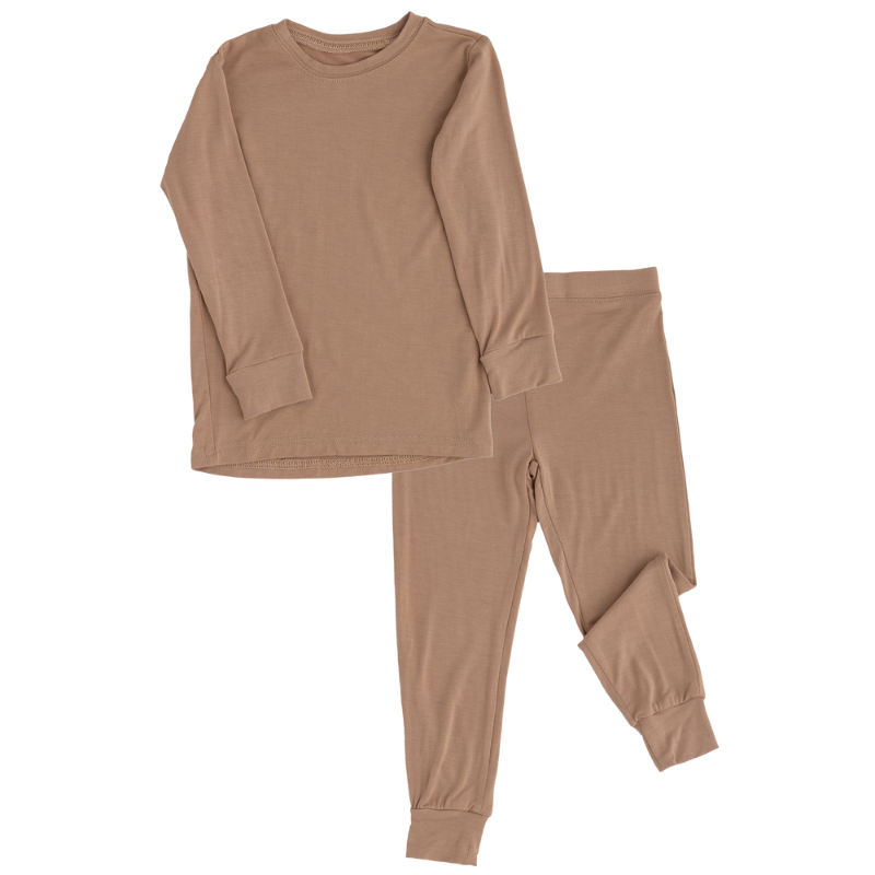 2 Piece Long Sleeve Bamboo Set - Solids (OVERSTOCK)