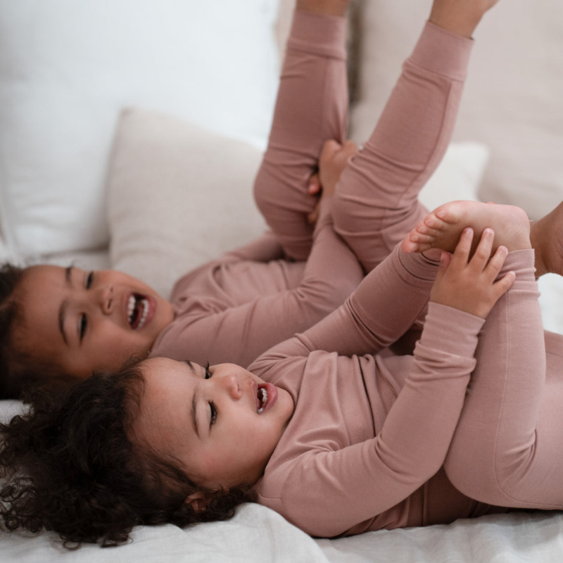 2 Piece Long Sleeve Bamboo Set - Solids (OVERSTOCK)
