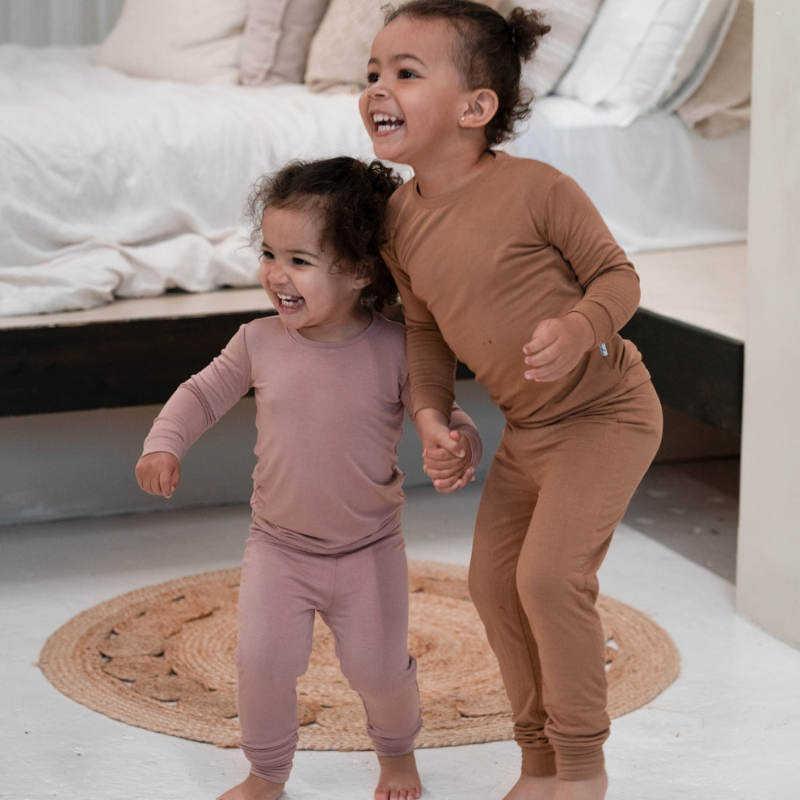 2 Piece Long Sleeve Bamboo Set - Solids (OVERSTOCK)