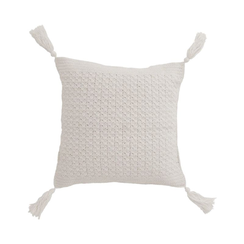 Crochet Pillow With Tassels