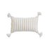 Beige Striped Moroccan Pillow