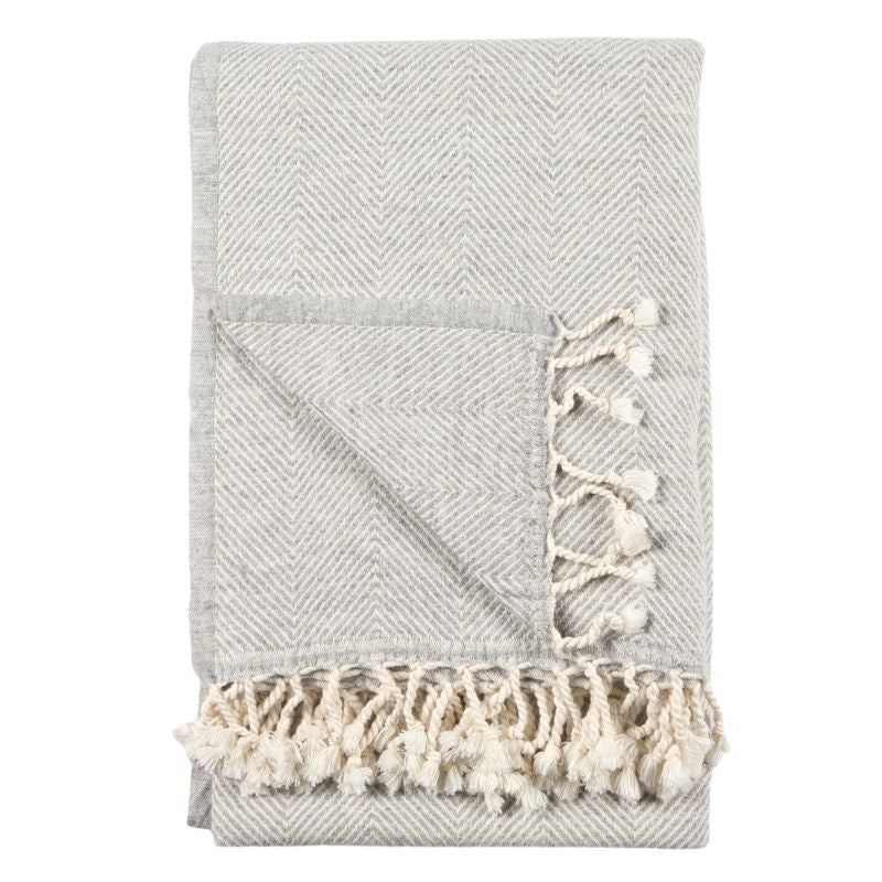Sophia Lambswool Throw Blanket