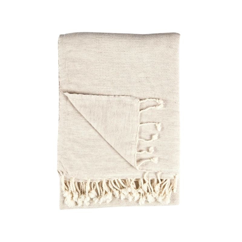 Staple Lambswool Throw Sand