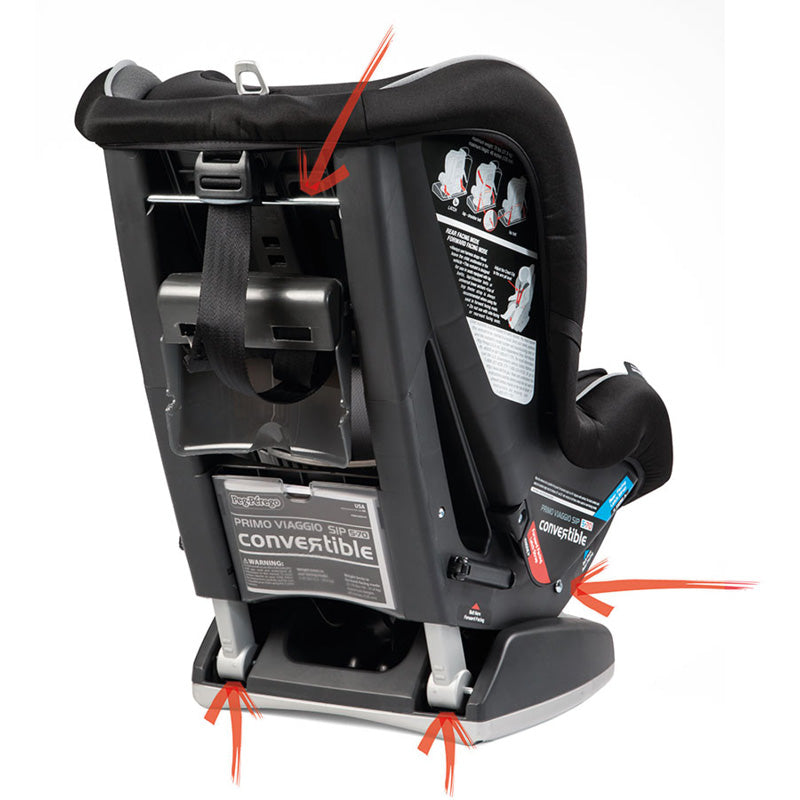 Installing peg perego convertible outlet car seat forward facing