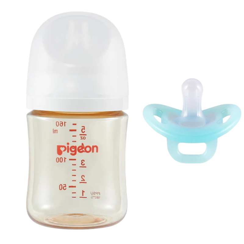 PPSU Baby Bottle + FREE Soft Silicone Buddy Pacifier