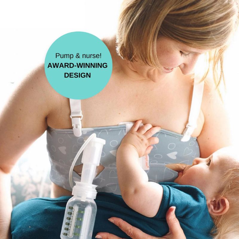 PumpEase Hands Free Pumping Bra - Hugs and Kisses