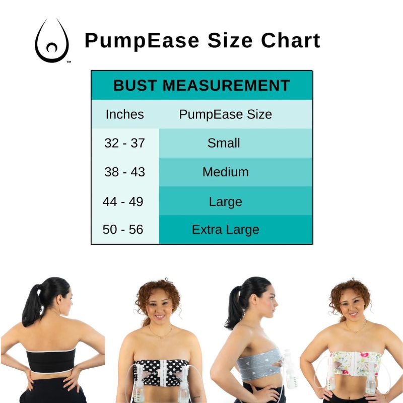 PumpEase Hands Free Pumping Bra, Snugabell Adjustable and Comfortable  Pumping Bra Made with Spandex Technical Fabric, Supports 2 Breast Pumping  Bottles & Flanges