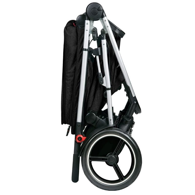phil and teds double stroller voyager VOYAGER Inline Buggy Stroller - Black | Snuggle Bugz