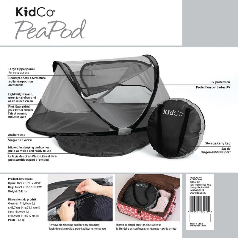 PeaPod Travel Bed Midnight
