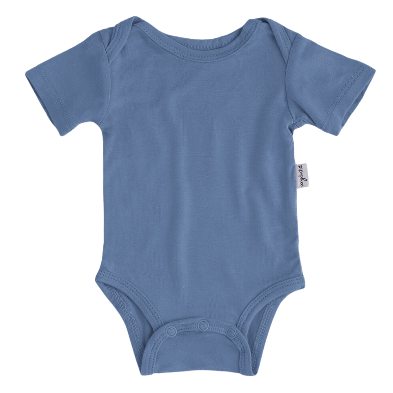 Bamboo Short Sleeve Bodysuits - Solids