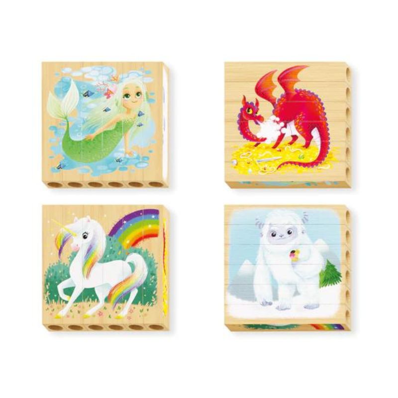 Four Puzzle Fantastic Animals