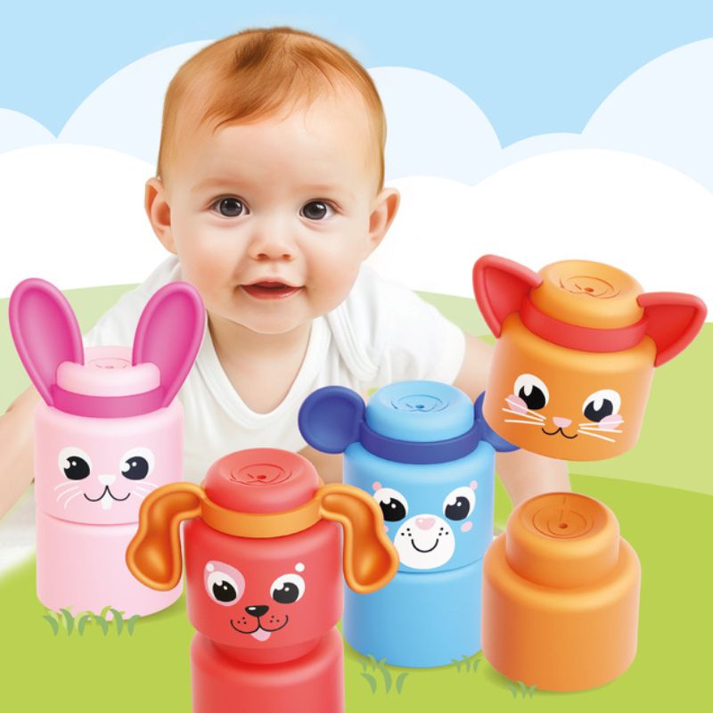 Momy Soft Happy Animal Blocks