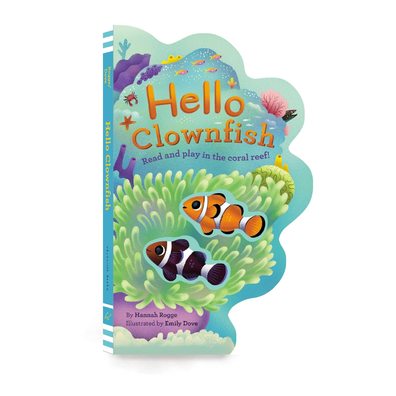 Livre cartonné Bonjour poisson clown 