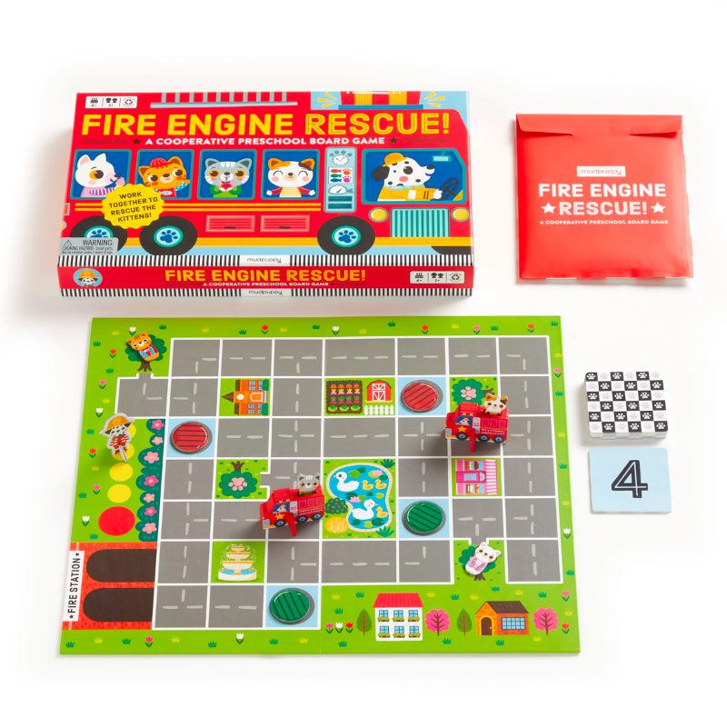 Fire Engine Rescue! Cooperative Board Game