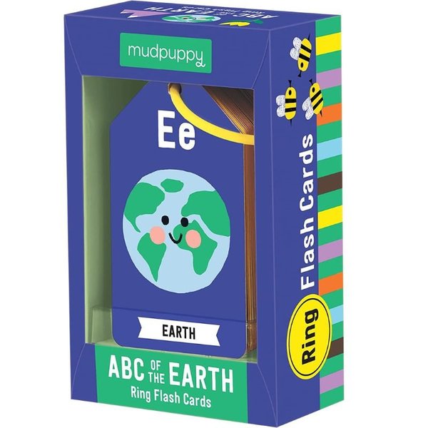 Mudpuppy Ring Flash Cards ABC Earth