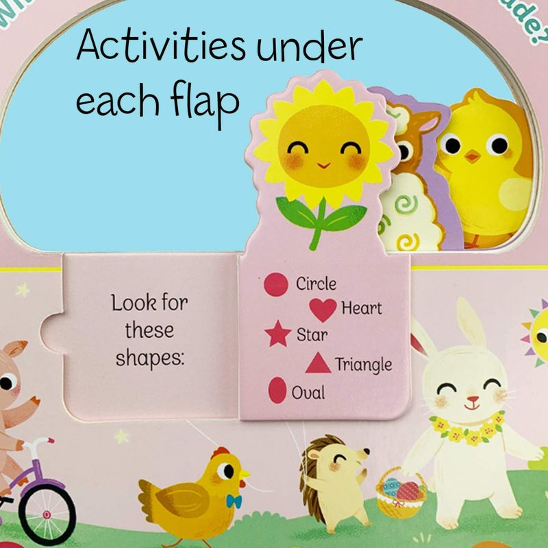 Happy & Hoppy - Children's Flip-a-Flap Activity Board Book