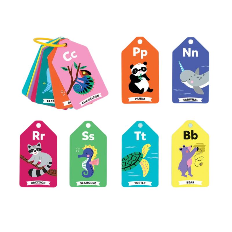 Mudpuppy Ring Flash Cards Wildlife ABCs