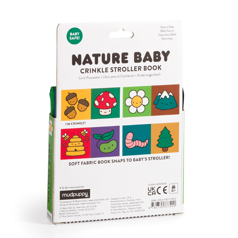 Livre de poussette en tissu froissé Nature Baby 