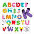 Animal ABC Stickable Foam Bath Shapes