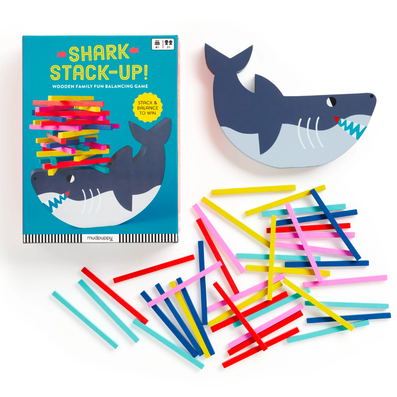 Requin Stack-up ! Jeu d'équilibre en bois