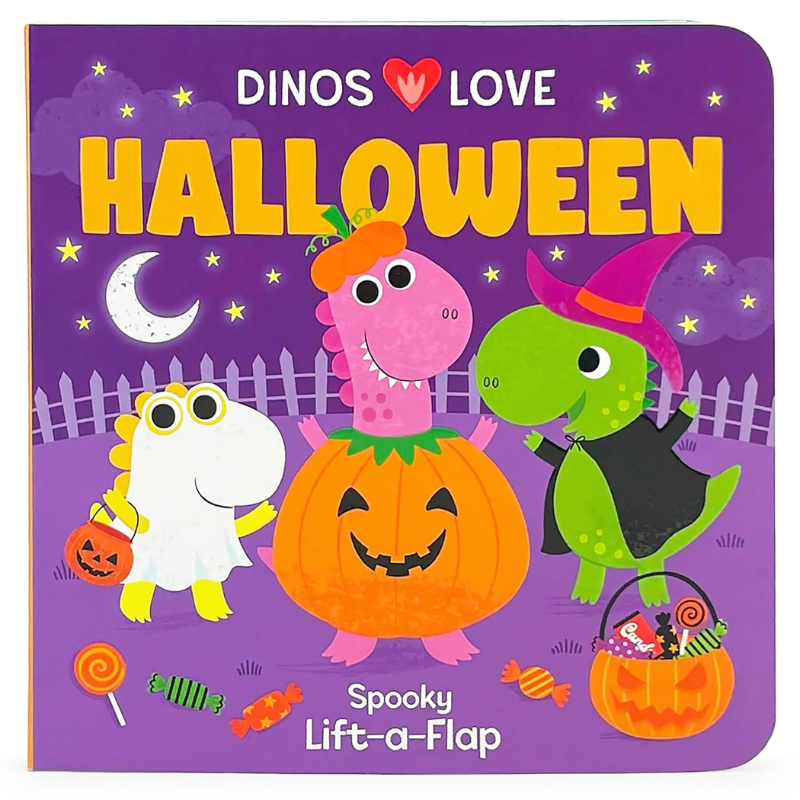 Dinos Love Halloween: Lift-a-Flap Book