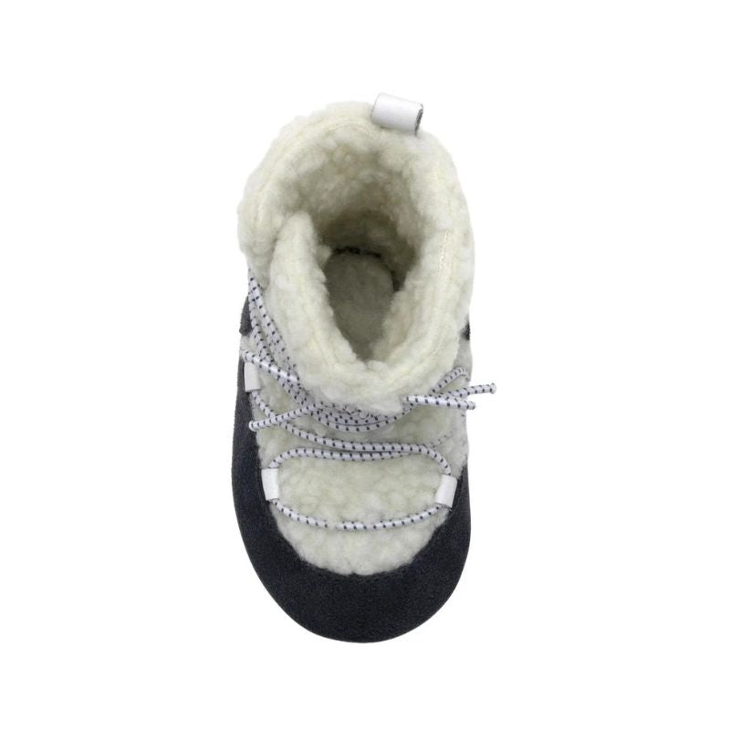 Rockies Lace Ups Sherpa Boots Charcoal
