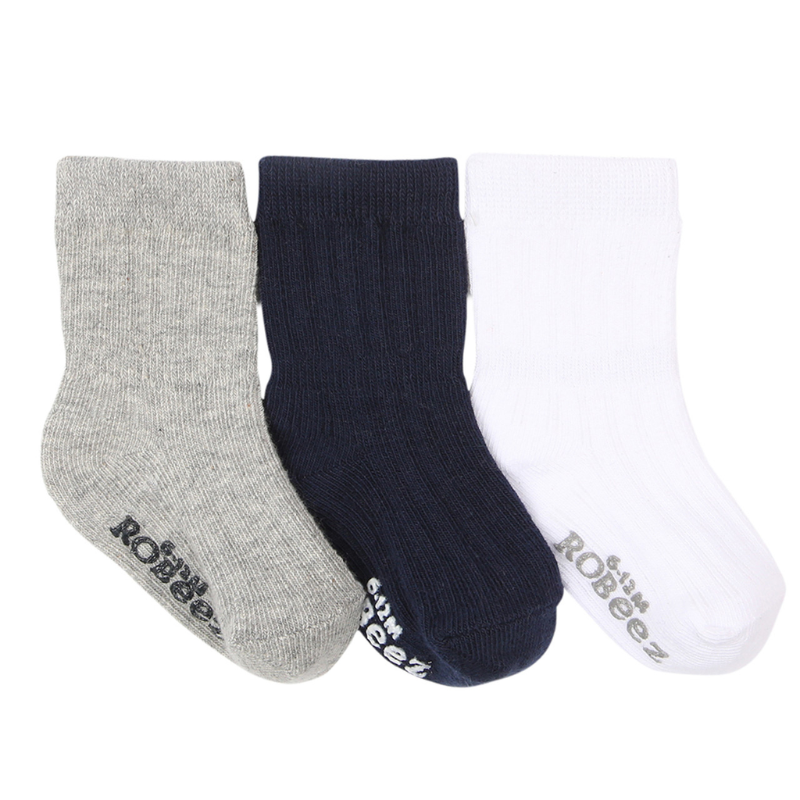 Boys Basic Baby Socks 3-Pack