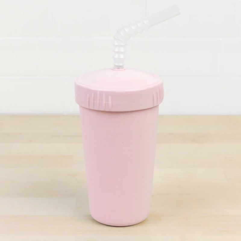 Straw Cup with Lid Ice Pink