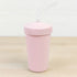 Straw Cup with Lid Ice Pink