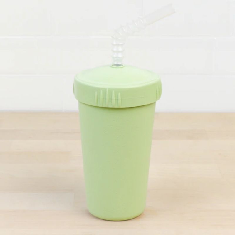 Straw Cup with Lid Leaf